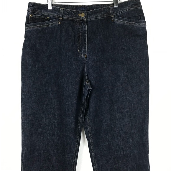 Jones New York Tapered Leg Jeans Size 16 Blue - Picture 2 of 8